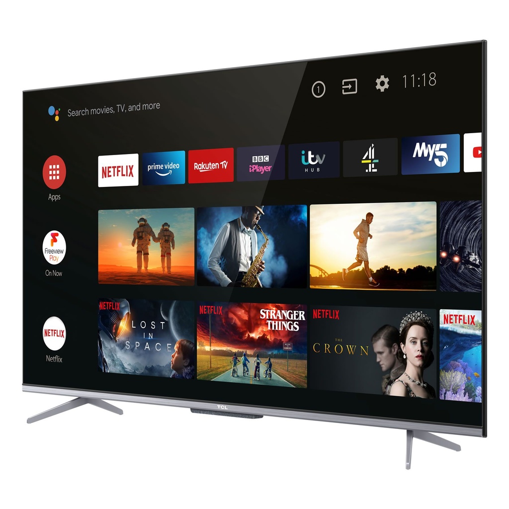 TCL 43 Inch Smart Android LED Ultra HD (4K) Frameless TV 43P725