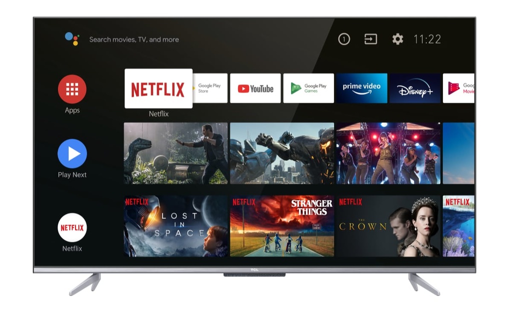 TCL 43 Inch Smart Android LED Ultra HD (4K) Frameless TV 43P725